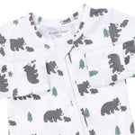2 Way Zipper Footie (Black Bears)