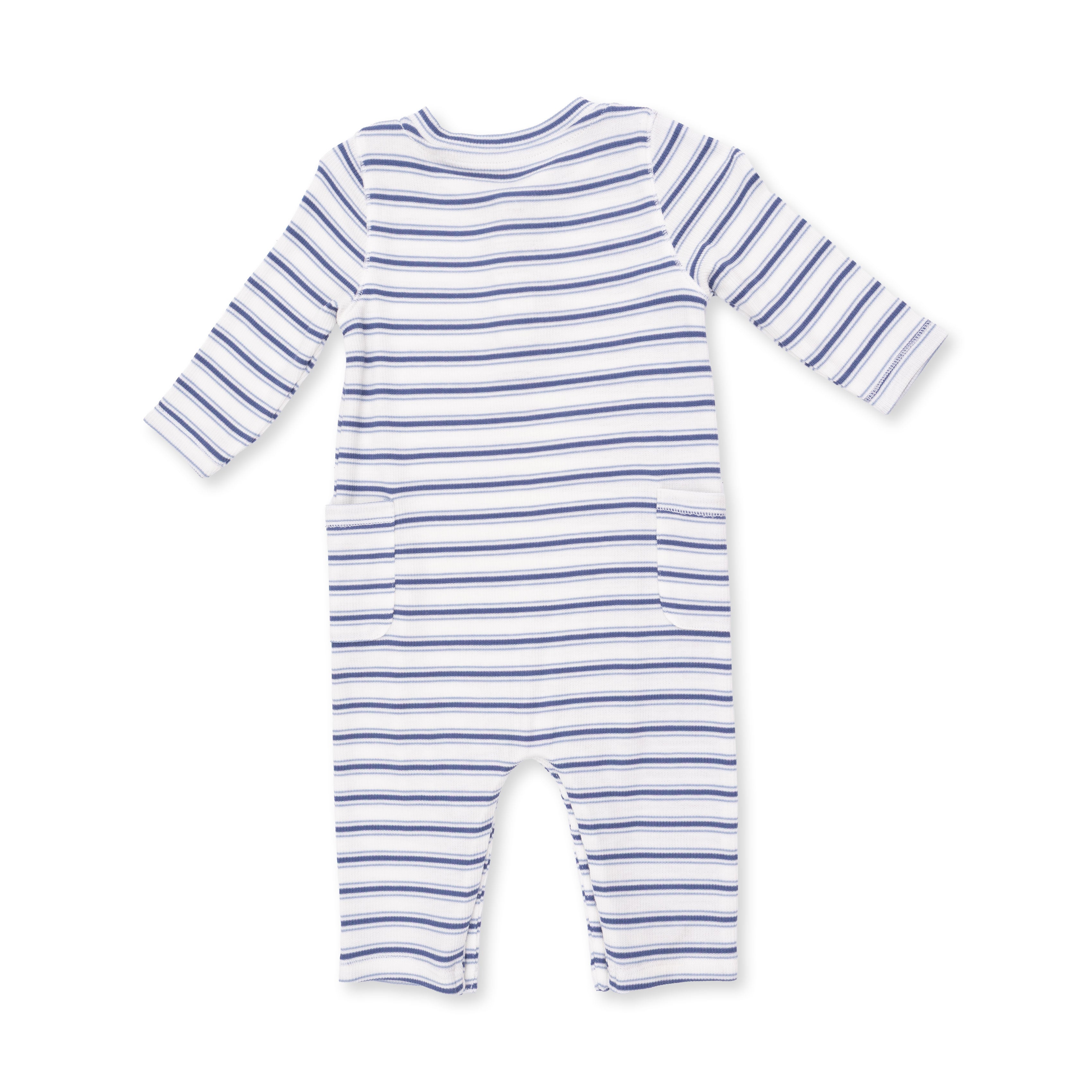 Uni Romper (Vintage Stripe Blue)