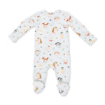 2 Way Zipper Footie (Baby Farm Faces)