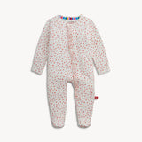 Ruffle Footie (Apple Blossom)
