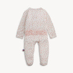 Ruffle Footie (Apple Blossom)