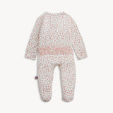 Ruffle Footie (Apple Blossom)