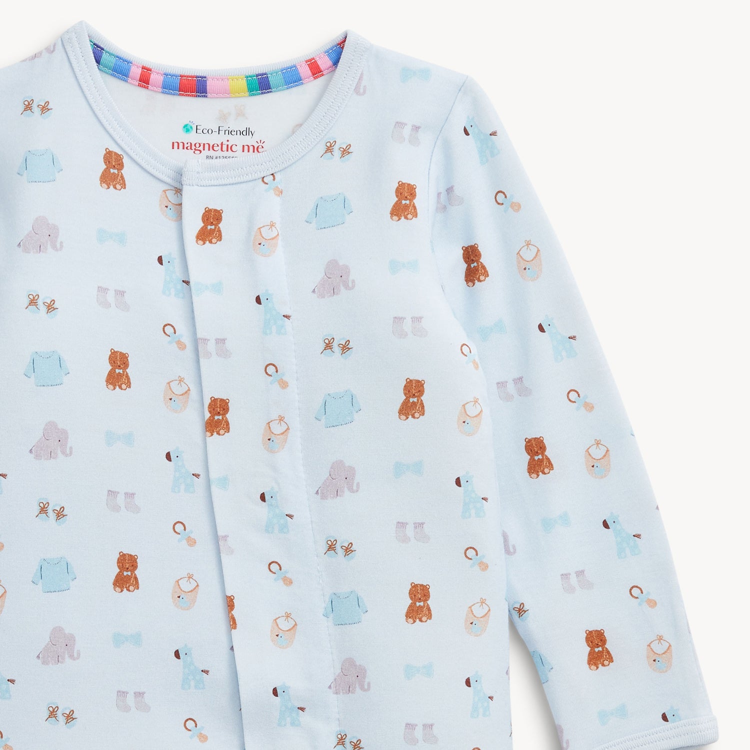 Footie (Nursery Nostalgia Blue)