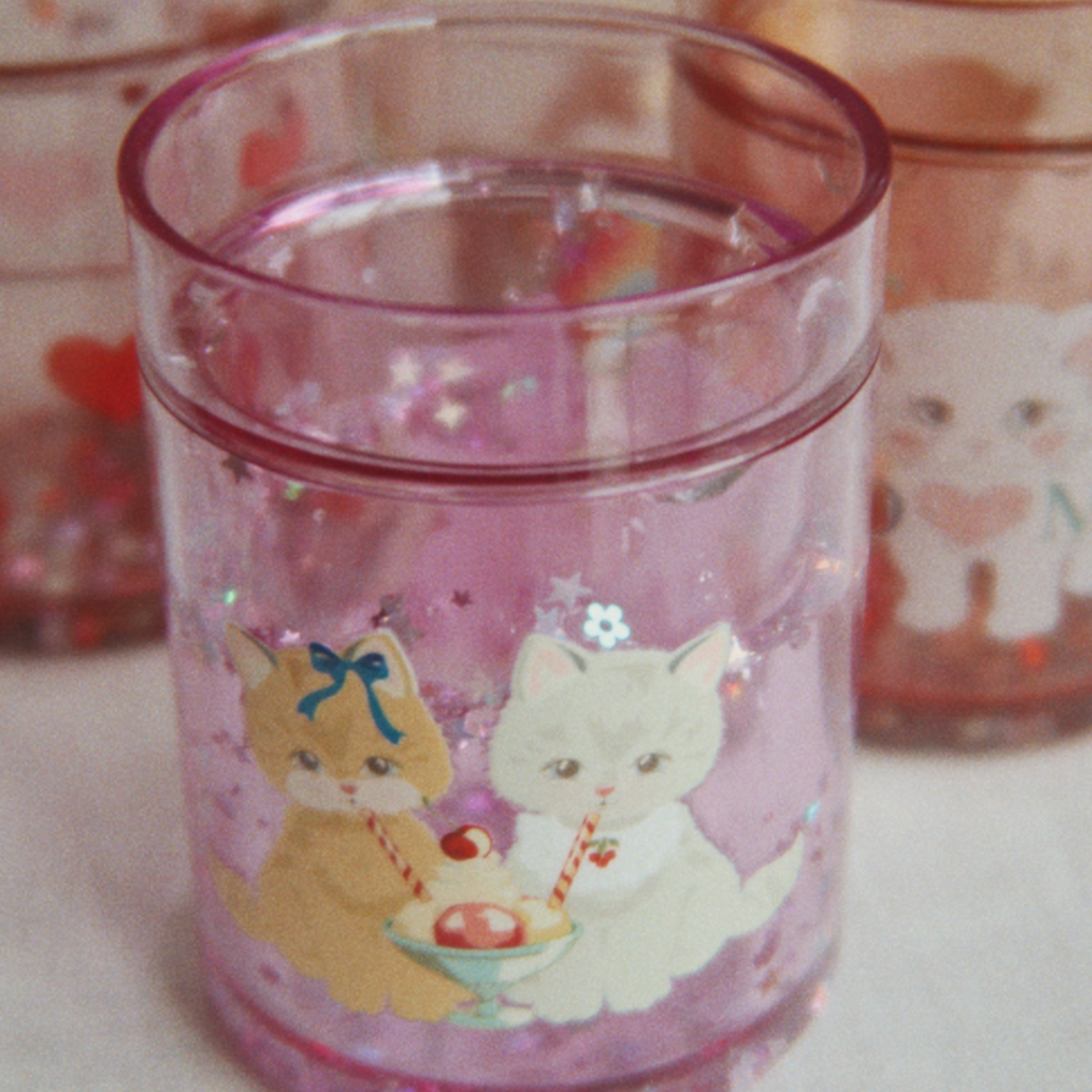 2 Pack Glitter Cups (Kitty Gelateria)