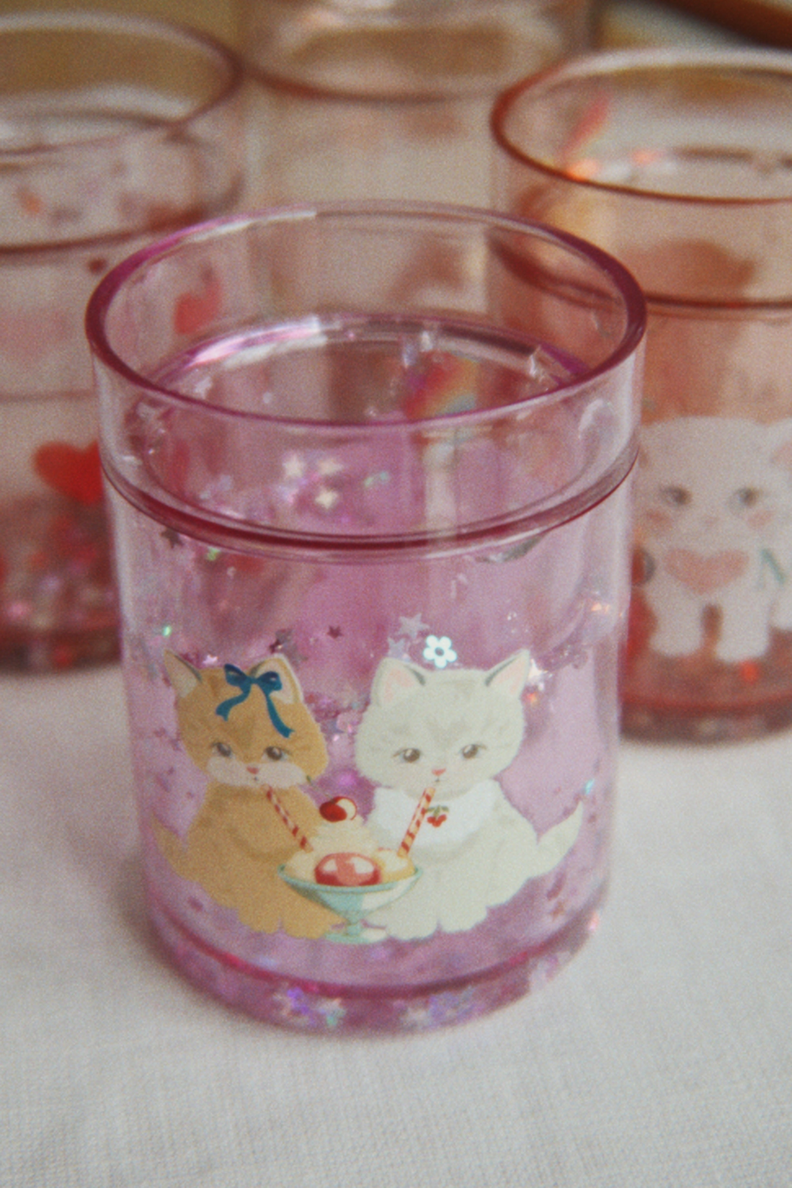 2 Pack Glitter Cups (Kitty Gelateria)