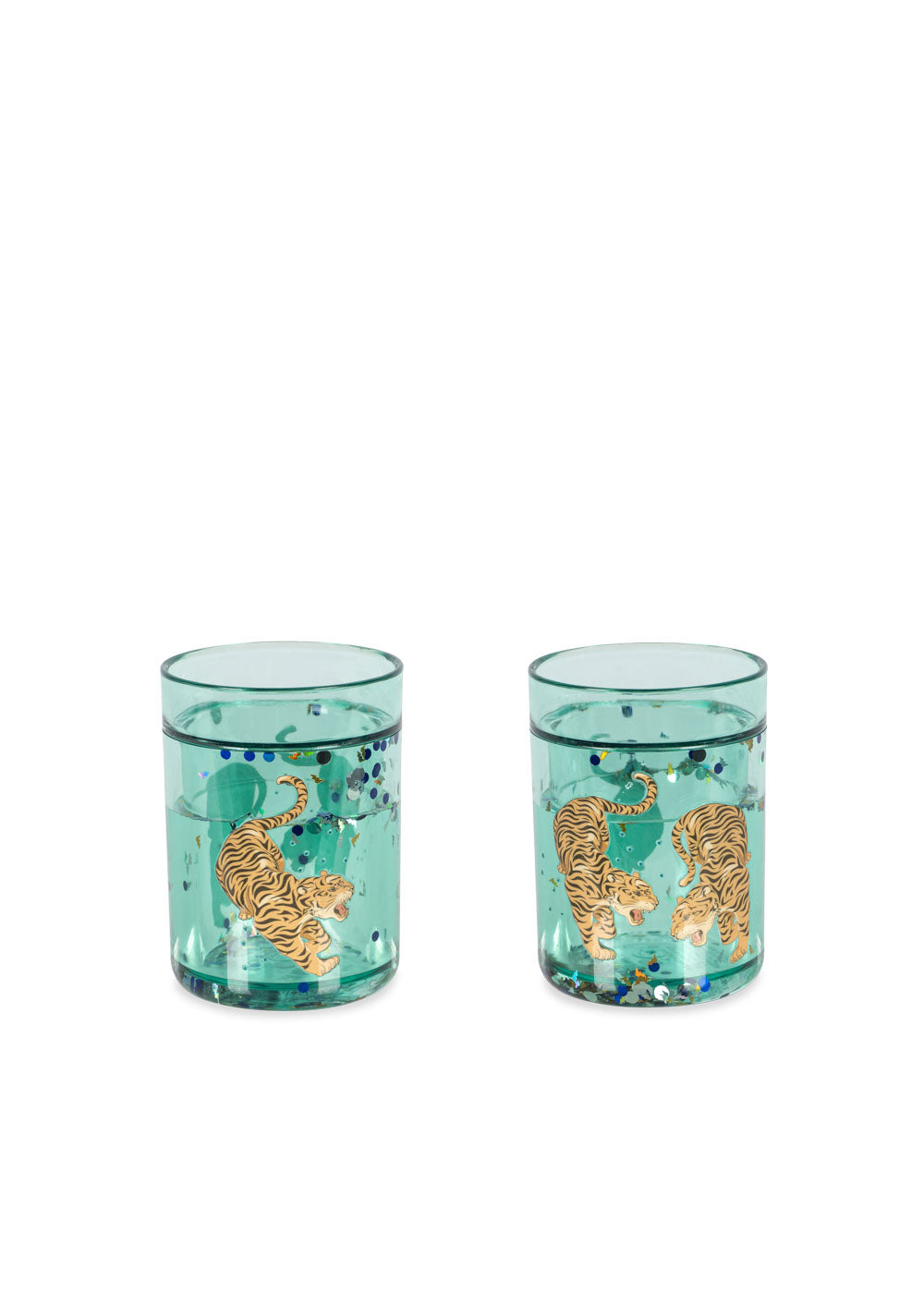 2 Pack Glitter Cups (Tiger Ruggito)