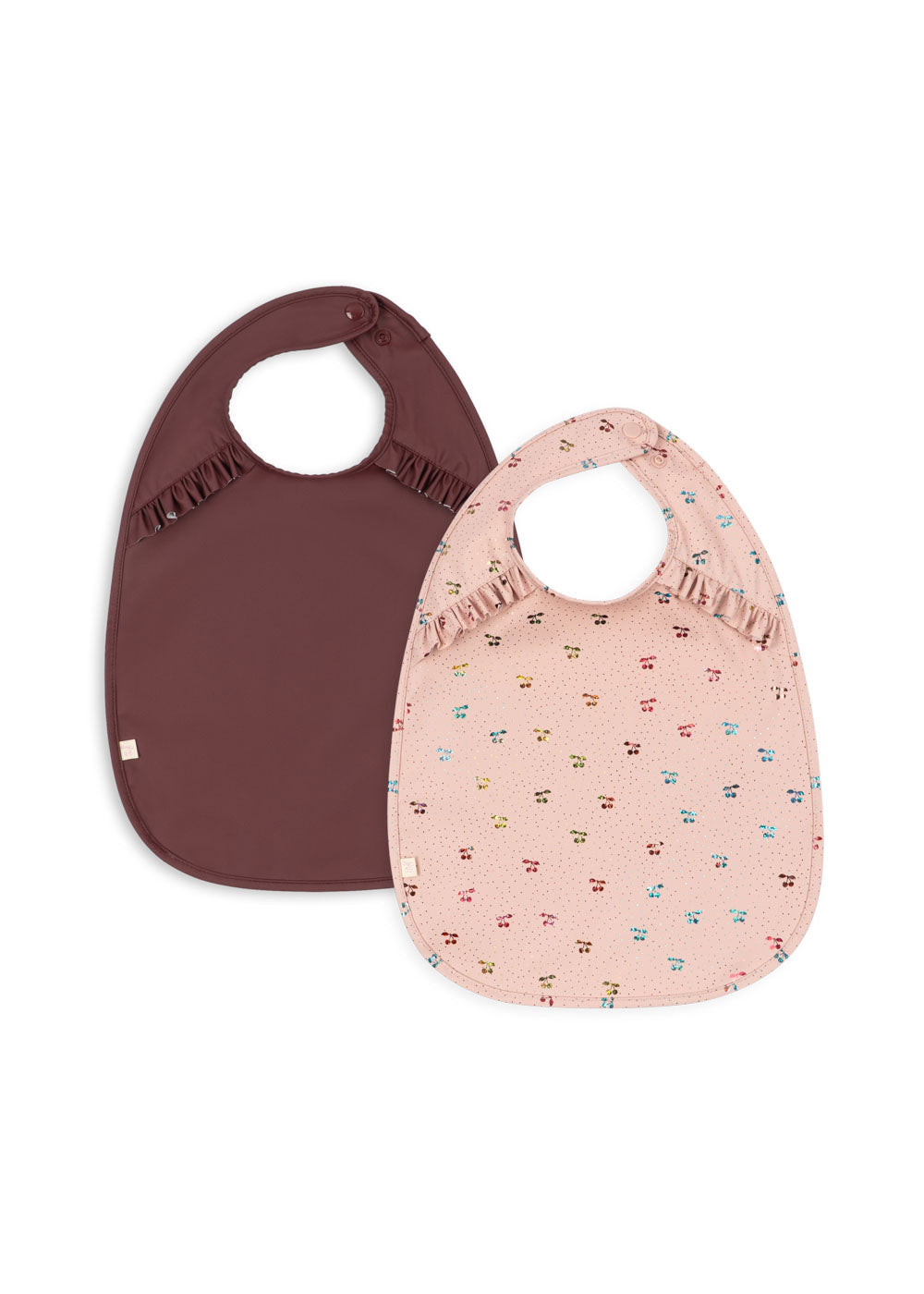 2 Pack Glitter Dinner Bib (Cherry Glitter)