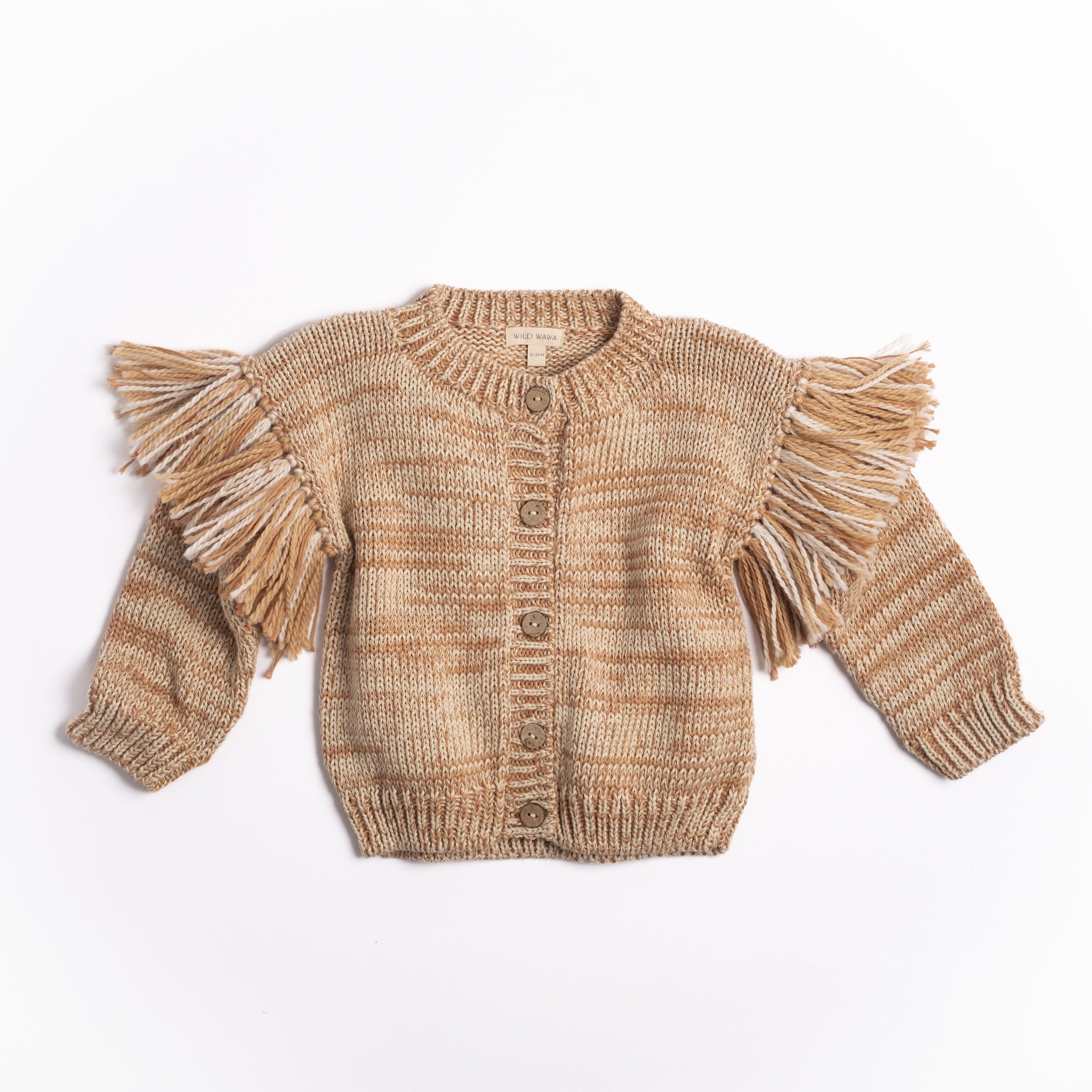 Fringed Cardigan (Prairie Sand)