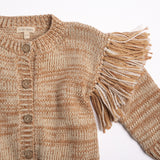 Fringed Cardigan (Prairie Sand)