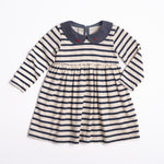 Marina Dress (Navy Stripe)