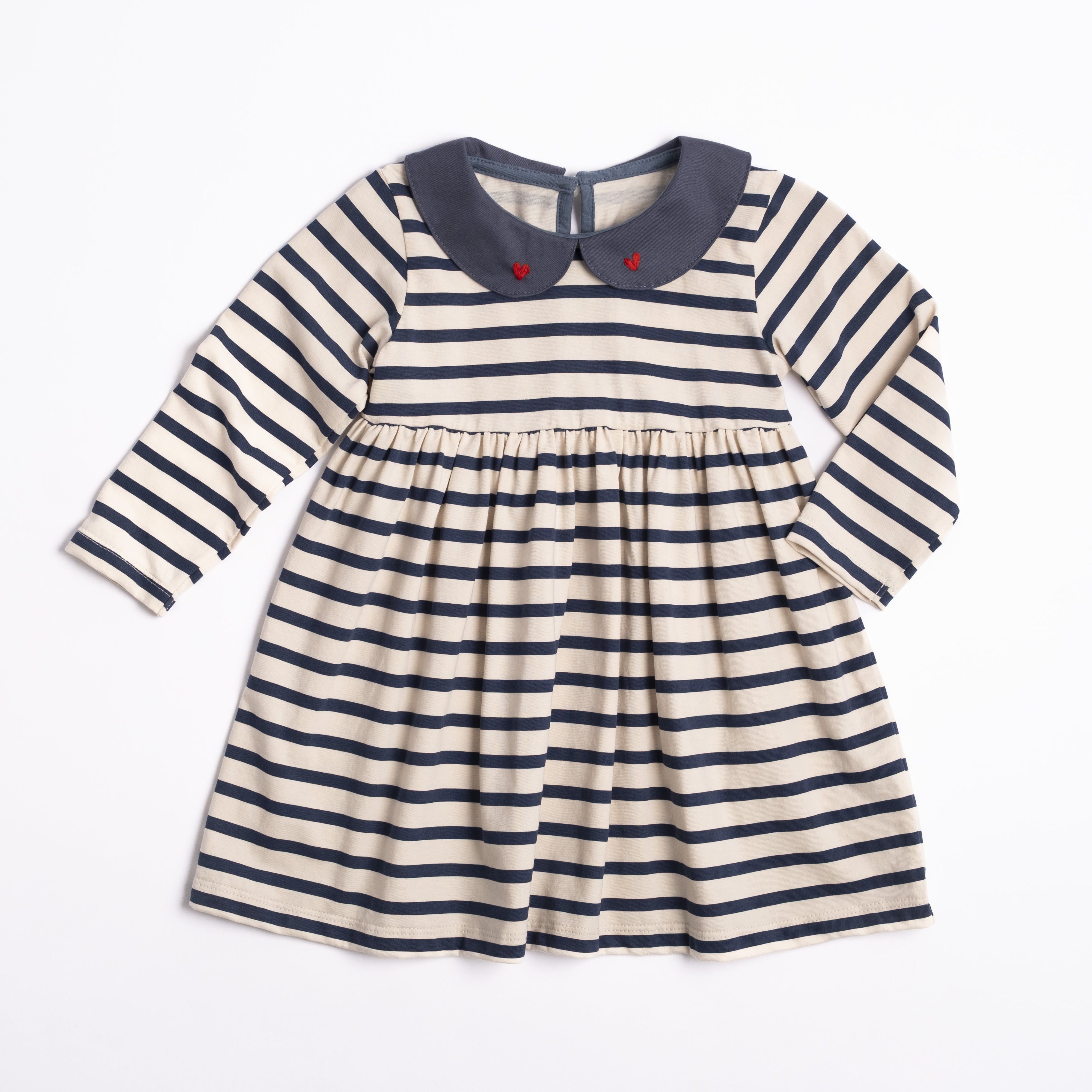 Marina Dress (Navy Stripe)