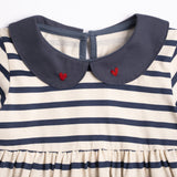 Marina Dress (Navy Stripe)