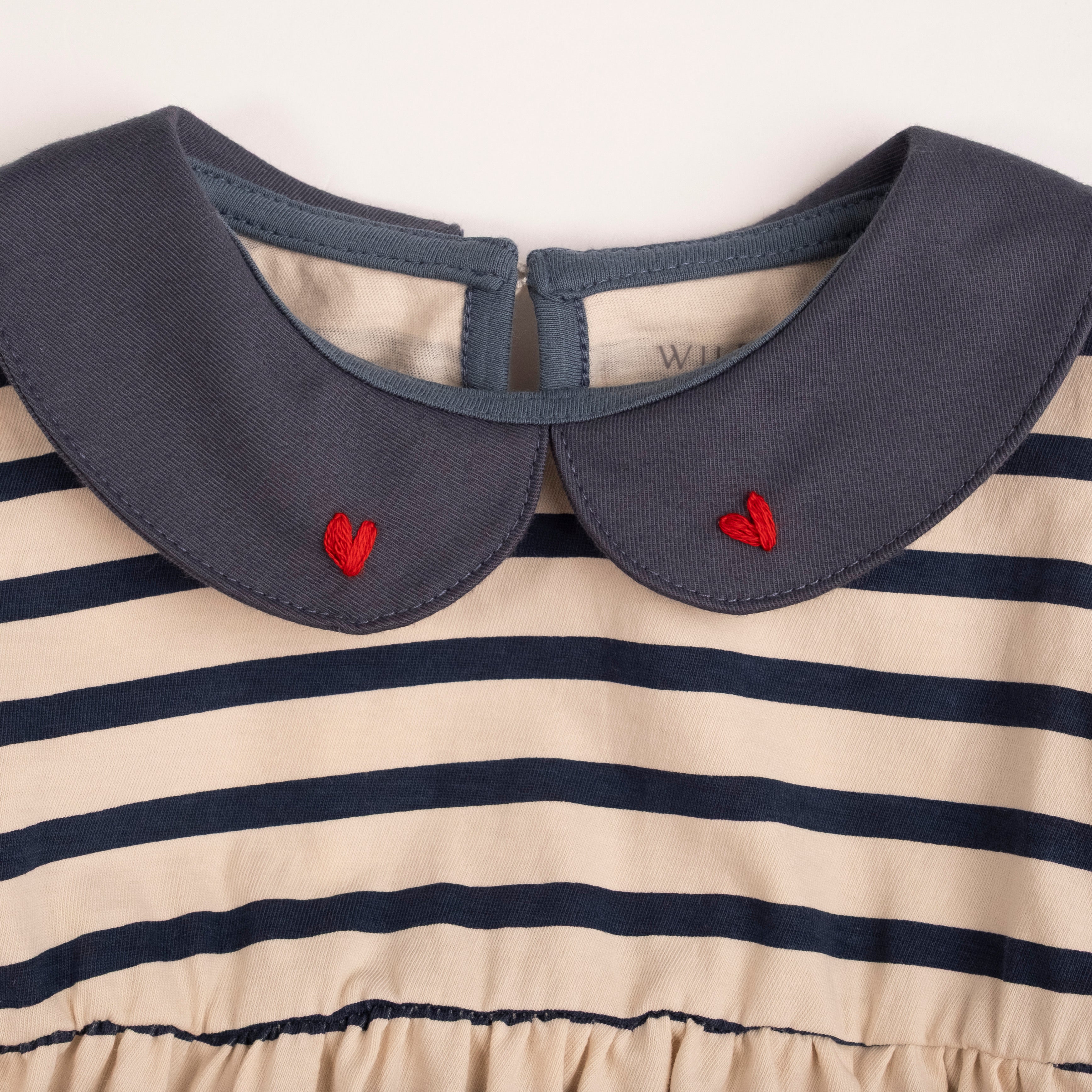 Marina Romper (Navy Stripe)