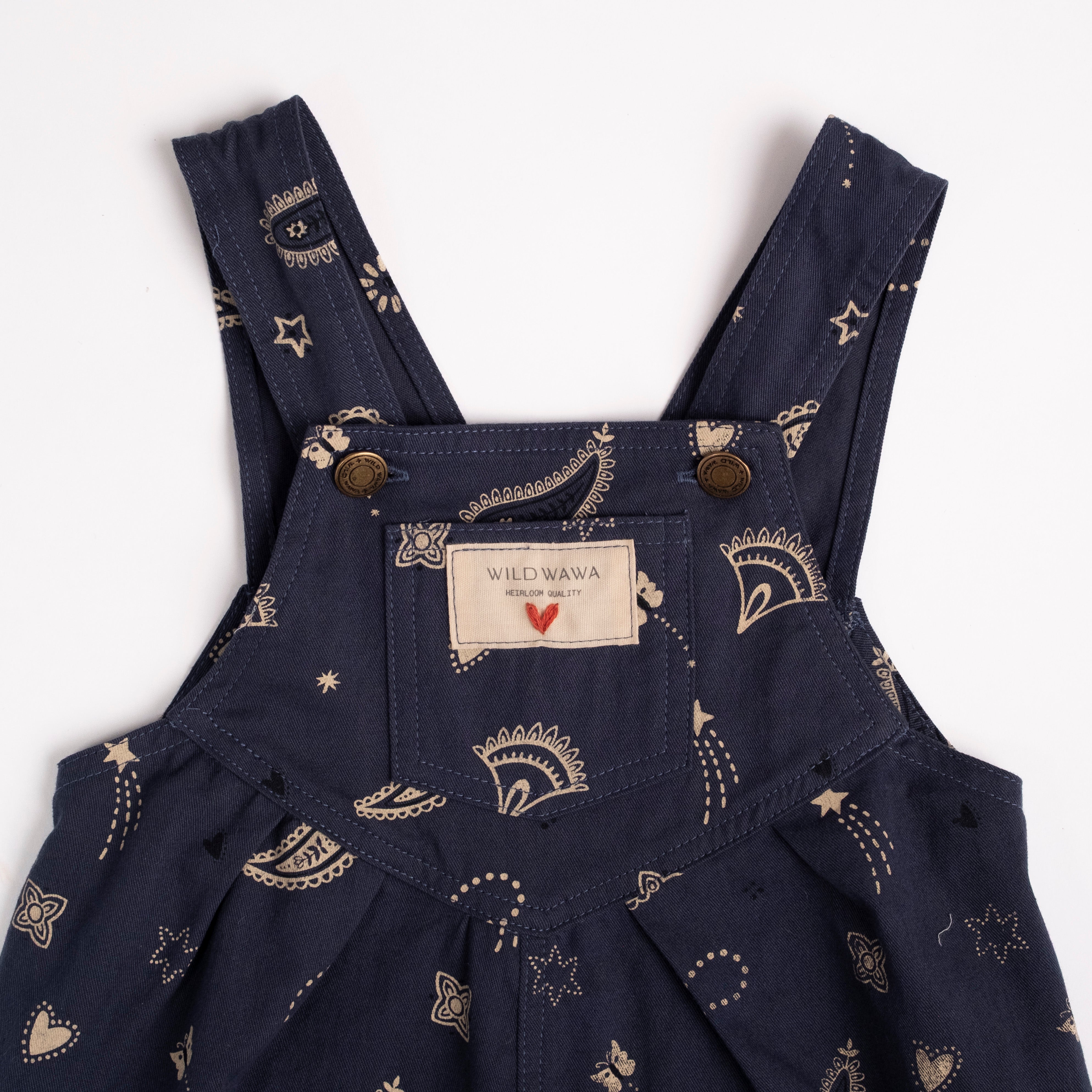 Overall Romper (Midnight Bandana)