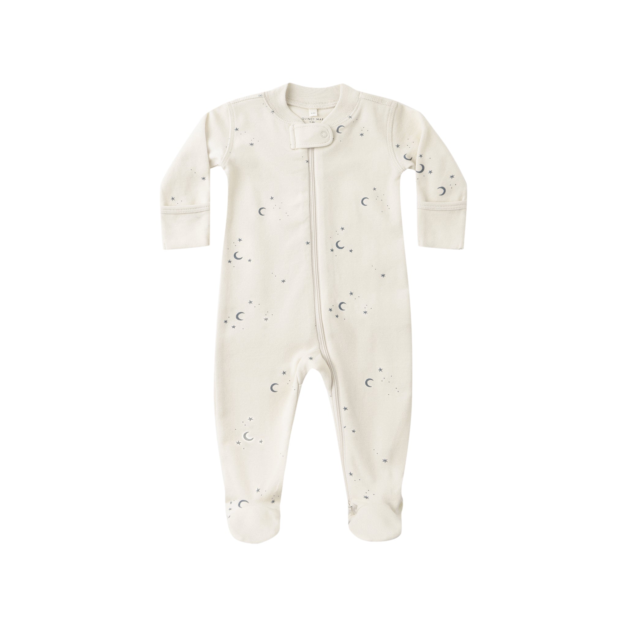 Zip Long Sleeve Sleeper Footie (Moons)