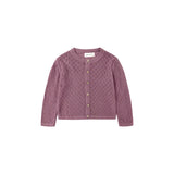 Knit Cardigan (Mulberry)