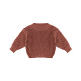Chunky Knit Sweater (Cranberry)