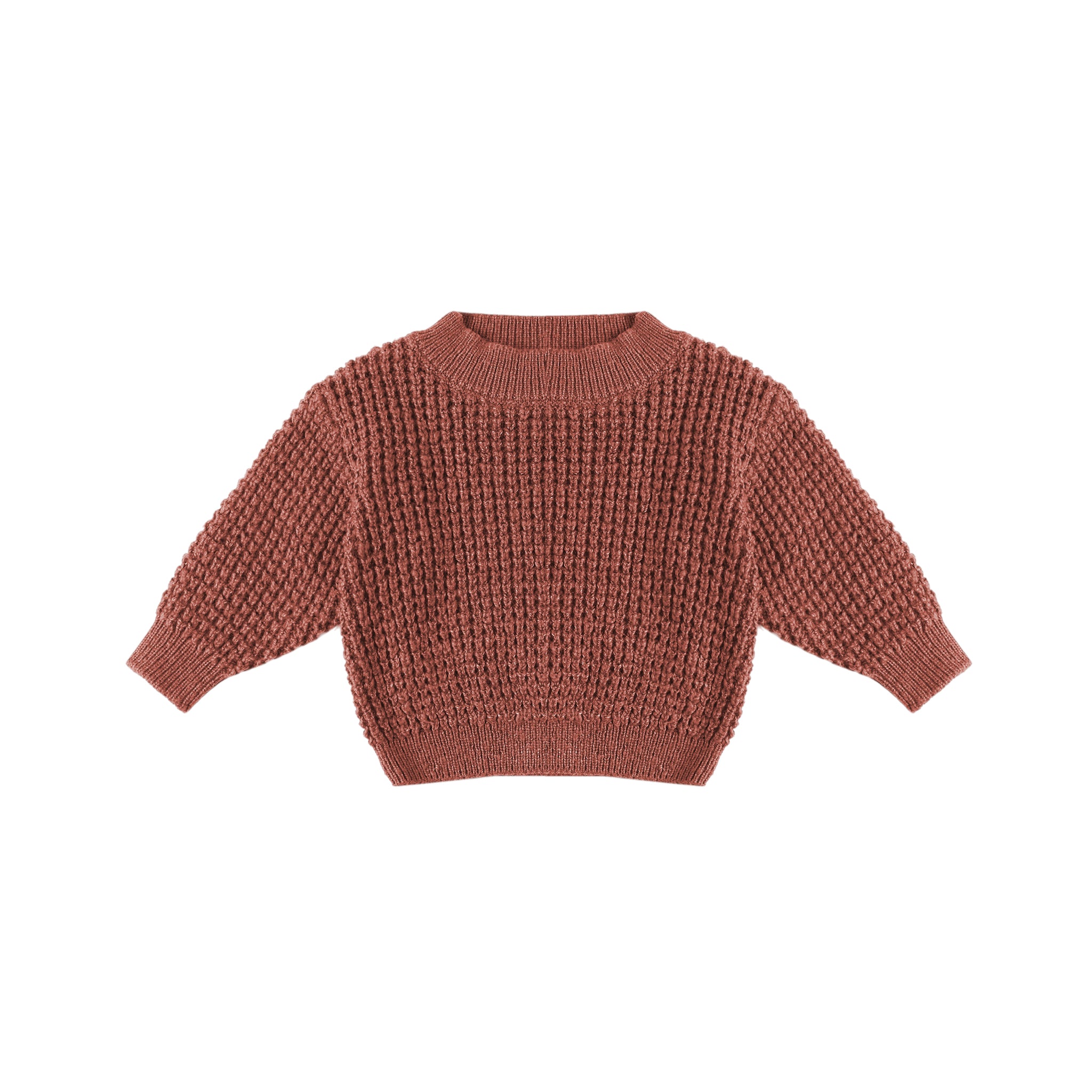 Chunky Knit Sweater (Cranberry)