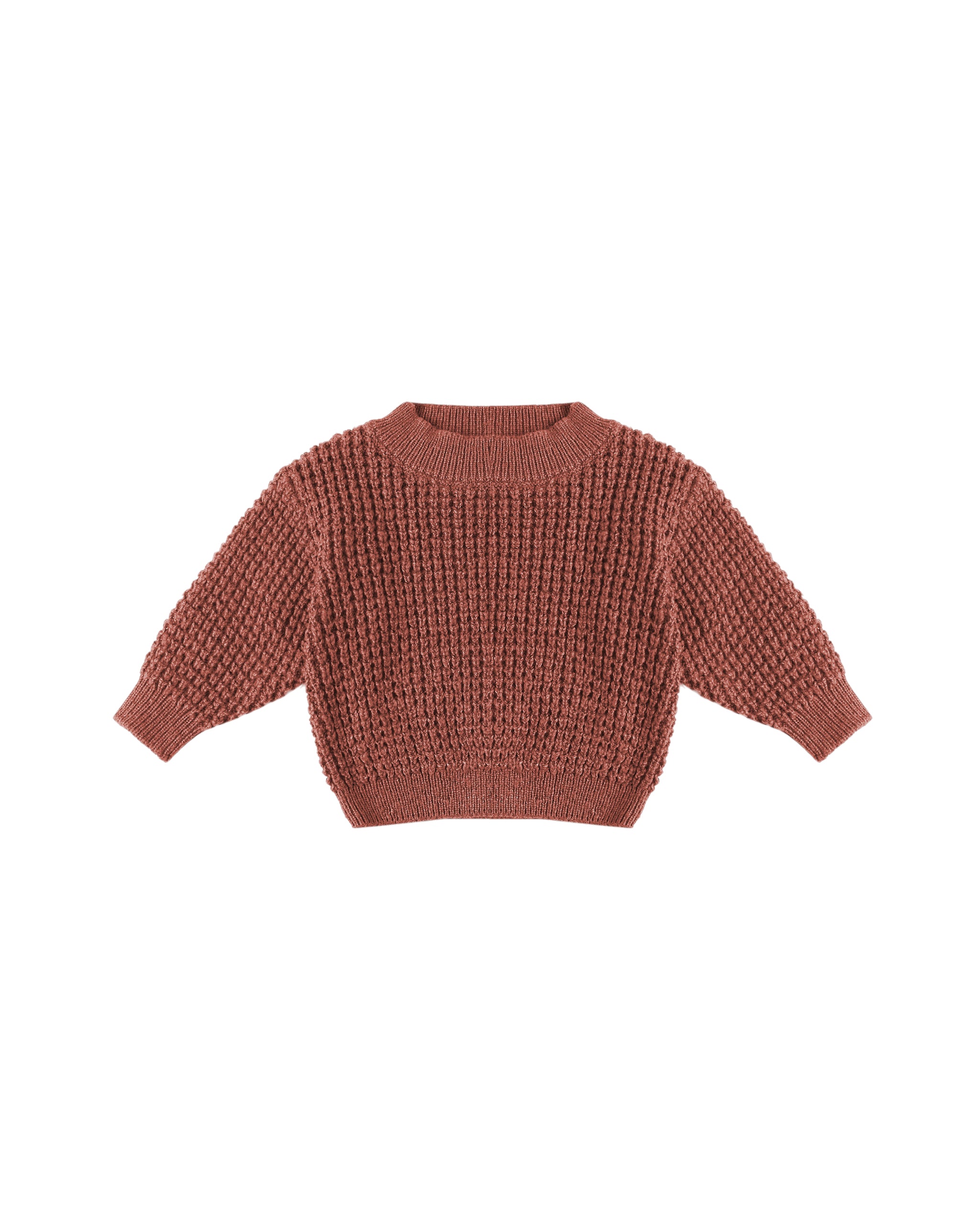 Chunky Knit Sweater (Cranberry)