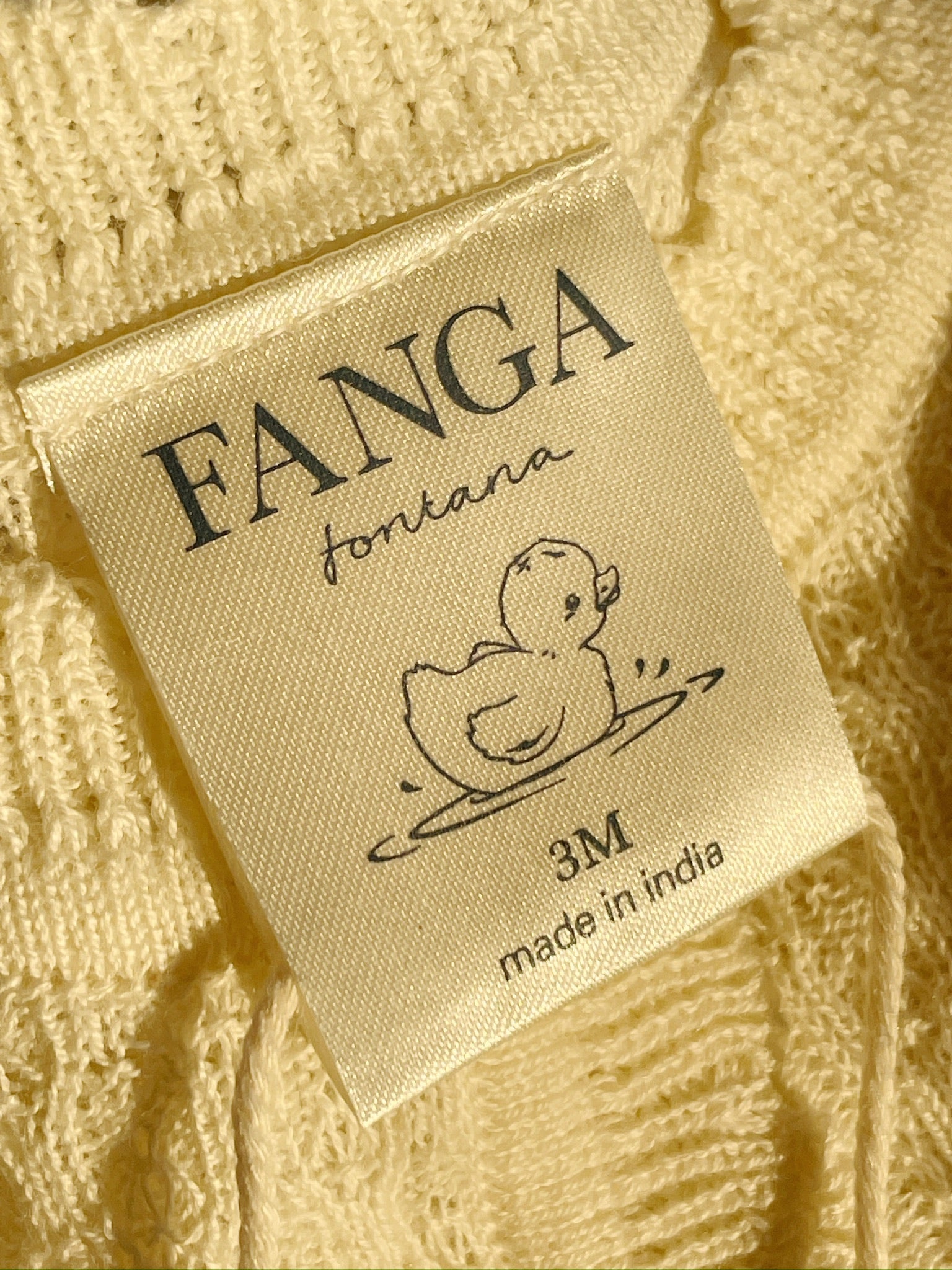 Venti Pointelle Cardigan (Antique White)