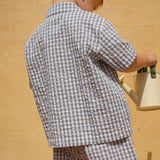 Kim Shortsleeve Shirt (Captains Check)