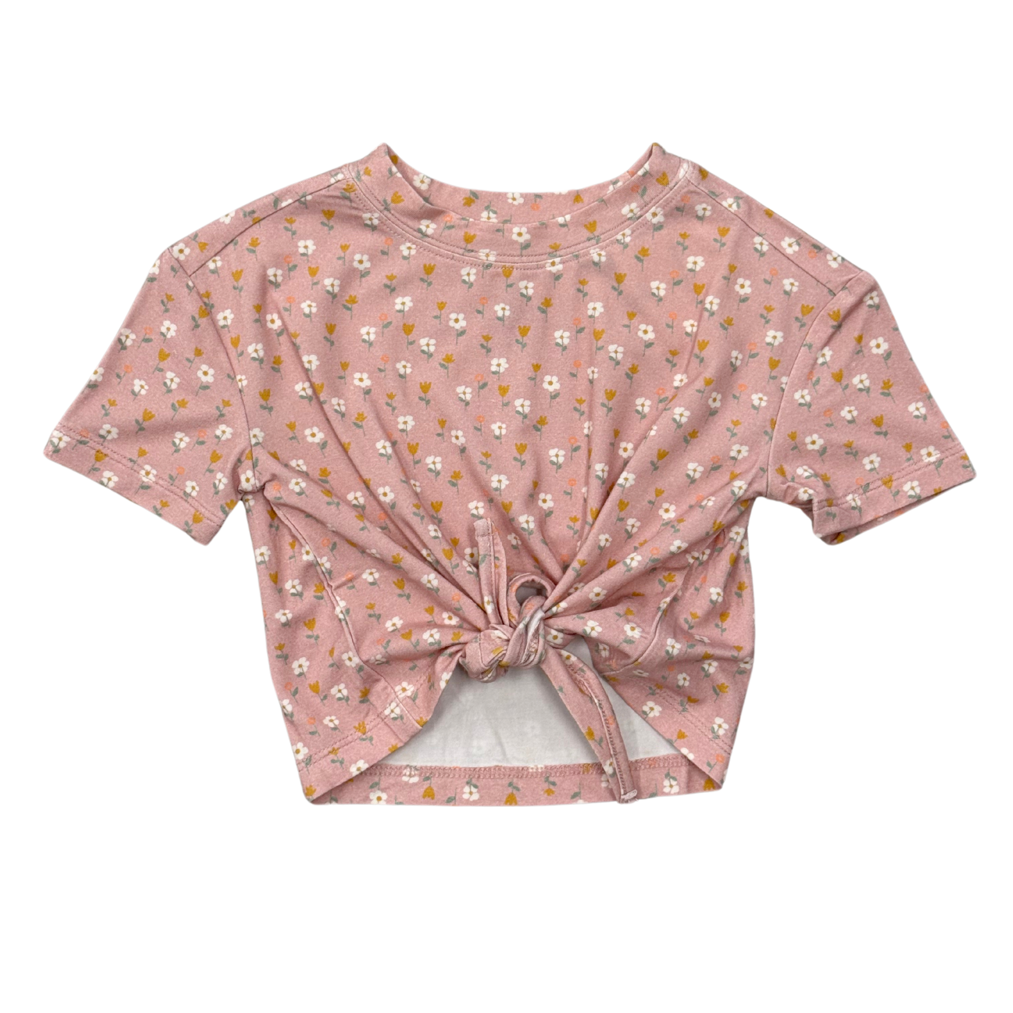 Girl’s Tie Front Shirt (Mini Daisy)