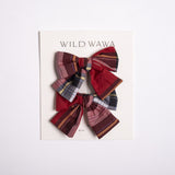 Bow Clip Set (Heritage Tartan)