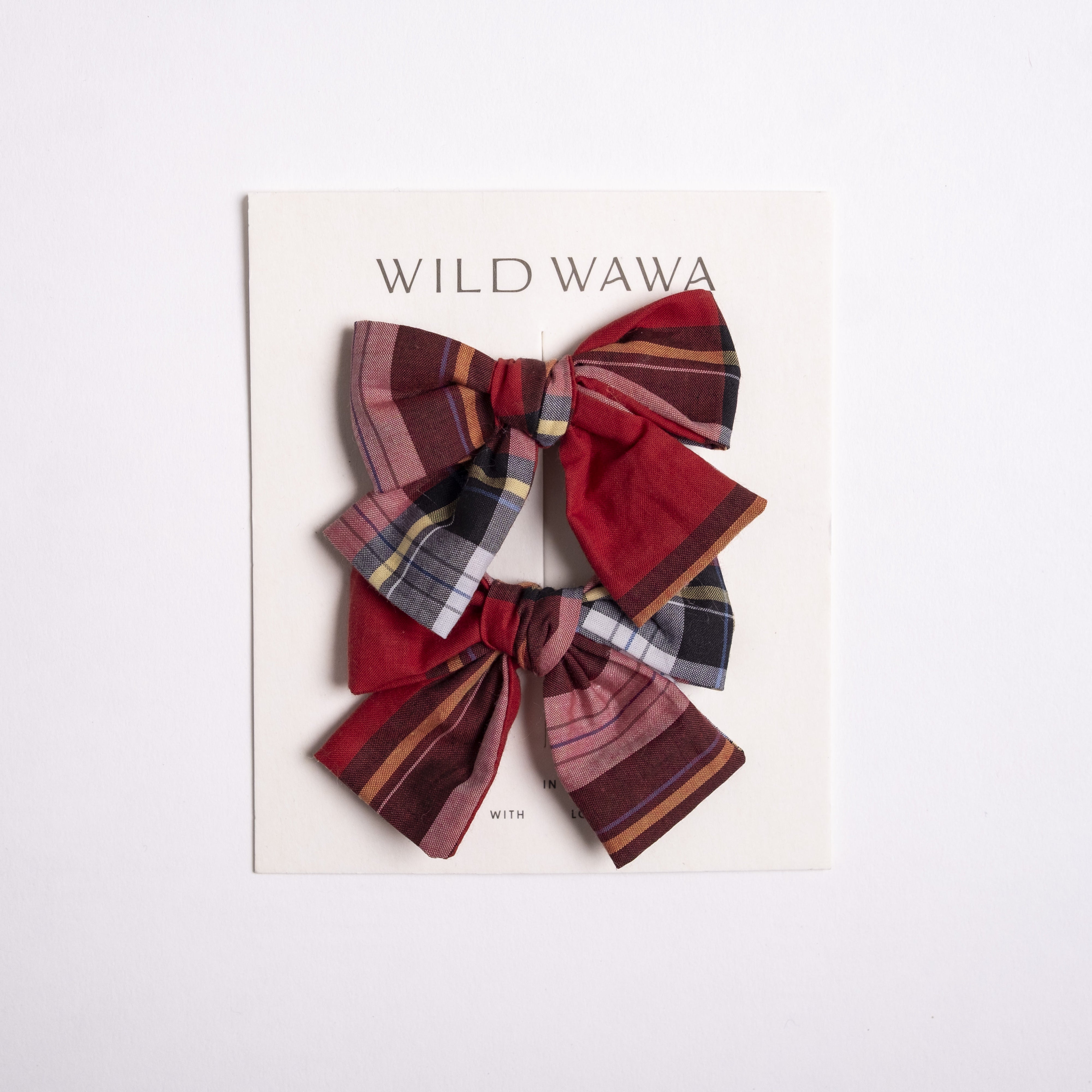Bow Clip Set (Heritage Tartan)