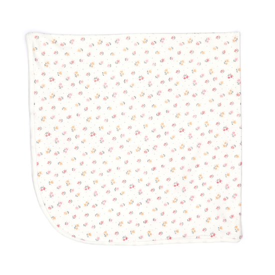 Pointelle Blanket (Natural Flowers)