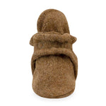 Fleece Gripper Baby Bootie (Heather Mocha)