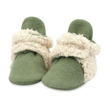 Cozie Furry Baby Bootie (Olive)