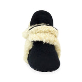 Furry Baby Gripper Bootie (Black)