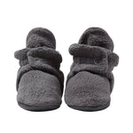 Fleece Gripper Baby Bootie (Gray)