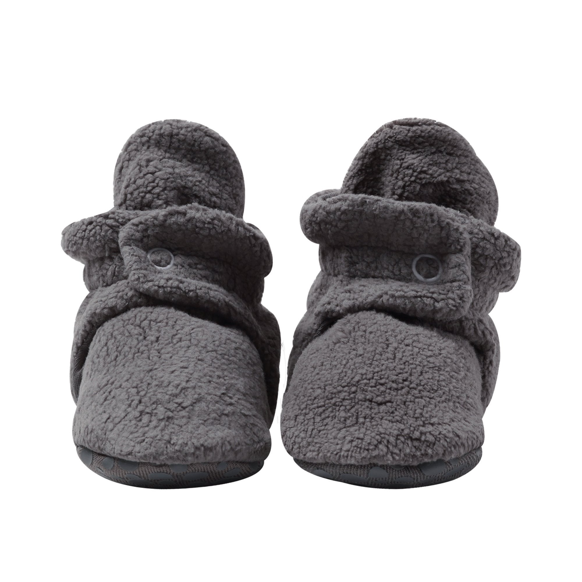 Fleece Gripper Baby Bootie (Gray)