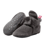 Fleece Gripper Baby Bootie (Gray)
