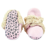 Furry Baby Gripper Bootie (Baby Pink)
