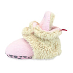 Furry Baby Gripper Bootie (Baby Pink)