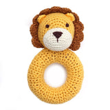 Ring Hand Crocheted Rattle (Lion)
