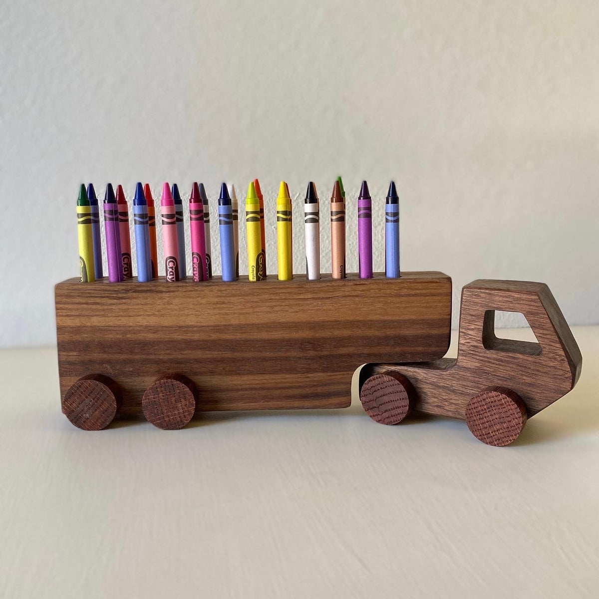 Handmade Truck Crayon Holder